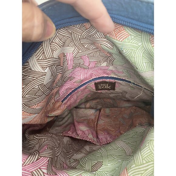 The Sac Blue Denim Colored Crossbody Hobo Bag - Picture 7 of 9